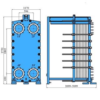 مبدل حرارتی صفحه ای M30